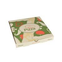 Cartons à pizza en cellulose "pure" rectangulaire 24 cm x 24 cm x 3 cm