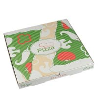 Cartons à pizza en cellulose "pure" rectangulaire 33 cm x 33 cm x 3 cm