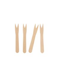 Fourchettes à frites en bois "pure" 8,5 cm