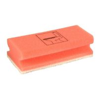 Éponges rectangulaire 4,5 cm x 15 cm x 7 cm rouge/blanc "Toilette" , non abrasive