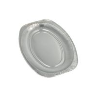 Plateaux de service, en aluminium ovale 35 cm x 24,5 cm