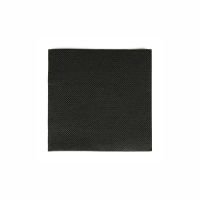 Serviettes, 2 plis "PUNTO" pliage 1/4 20 cm x 20 cm noir microgaufrée