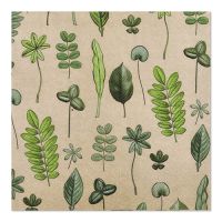 Serviettes, 3 plis pliage 1/4 33 cm x 33 cm "Botanical Fantasy"