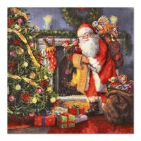 Serviettes, 3 plis pliage 1/4 33 cm x 33 cm "Christmas Eve"