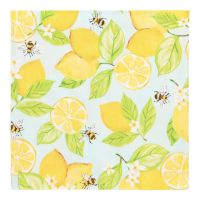 Serviettes, 3 plis pliage 1/4 33 cm x 33 cm "Lemon Grove"