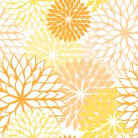 Serviettes, 3 plis pliage 1/4 40 cm x 40 cm jaune "Floralies"