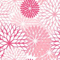 Serviettes, 3 plis pliage 1/4 40 cm x 40 cm rosé "Floralies"