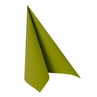 Serviettes "ROYAL Collection" pliage 1/4 33 cm x 33 cm vert olive