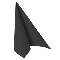 Serviettes "ROYAL Collection" pliage 1/4 40 cm x 40 cm noir
