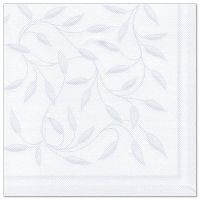 Serviettes "ROYAL Collection" pliage 1/4 40 cm x 40 cm blanc "New Mediterran"
