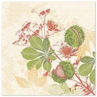 Serviettes "ROYAL Collection" pliage 1/4, 40 cm x 40 cm, "Autumn Leaves"