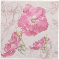 Serviettes "ROYAL Collection" pliage 1/4 40 cm x 40 cm violet "Blossom"