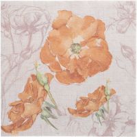 Serviettes "ROYAL Collection" pliage 1/4 40 cm x 40 cm nectarine "Blossom"