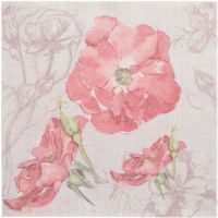 Serviettes "ROYAL Collection" pliage 1/4 40 cm x 40 cm rose "Blossom"
