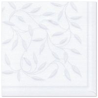 Serviettes "ROYAL Collection" pliage 1/4 40 cm x 40 cm blanc "New Mediterran"