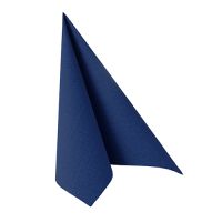 Serviettes "ROYAL Collection" pliage 1/4 33 cm x 33 cm bleu foncé