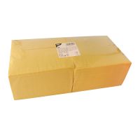 Serviettes, 3 couches pliage 1/8 40 cm x 40 cm jaune