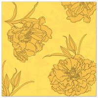 Serviettes "ROYAL Collection" pliage 1/4, 40 cm x 40 cm, jaune "Thalia"