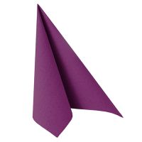 Serviettes "ROYAL Collection" pliage 1/4 40 cm x 40 cm violet