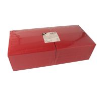 Serviettes, 3 couches pliage 1/8 40 cm x 40 cm rouge