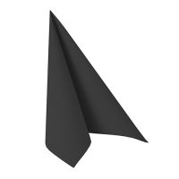 Serviettes "ROYAL Collection" pliage ¼ 33 cm x 33 cm noir