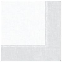 Serviettes "ROYAL Collection" pliage1/4  40 cm x 40 cm blanc "Linum"