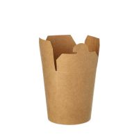 Boîtes à Snacks, carton rectangulaire 230 ml 7,5 cm x 6,5 cm x 5,8 cm marron
