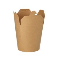 Boîtes à Snacks, carton rectangulaire 470 ml 9,8 cm x 8,2 cm x 7 cm marron