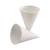 Gobelets,en forme de cône, en papier de canne à sucre 100 ml