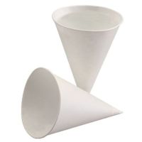 Gobelets,en forme de cône, en papier de canne à sucre 150 ml Ø 8,5 cm · 11,5 cm blanc