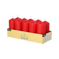 Bougies cylindriques Ø 40 mm · 90 mm rouge
