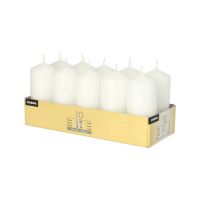Bougies cylindriques Ø 40 mm · 90 mm blanc