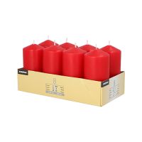 Bougies cylindriques Ø 50 mm · 100 mm rouge