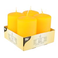 Bougies cylindriques Ø 50 mm · 80 mm jaune