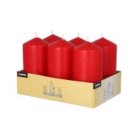 Bougies cylindriques Ø 60 mm · 115 mm rouge