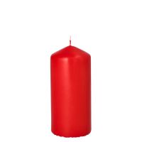 Bougie cylindrique Ø 60 mm · 130 mm rouge