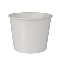 Terrines à soupe, carton "To Go" rond 500 ml Ø 11 cm · 8,3 cm blanc