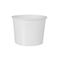 Terrines à soupe, carton "To Go" rond 350 ml Ø 9,9 cm · 7 cm blanc