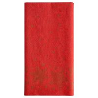 Nappe, aspect tissu, Airlaid 120 cm x 180 cm rouge "Christmas Shine"