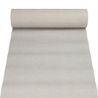 Chemin de table, aspect tissu, PV-tissu "ROYAL Collection" 24 m x 40 cm gris "Textile"