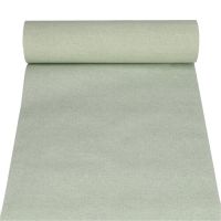 Chemin de table, aspect tissu, PV-tissu "ROYAL Collection" 24 m x 40 cm vert jade "Textile"