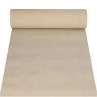 Chemin de table, aspect tissu, PV-tissu "ROYAL Collection" 24 m x 40 cm sable "Textile "