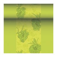 Chemin de table, aspect tissu, PV-tissu "ROYAL Collection" 24 m x 40 cm vert "Thalia"