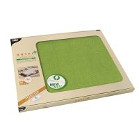 Sets de table, aspect tissu, PV-tissu "ROYAL Collection Plus" 30 cm x 40 cm vert olive