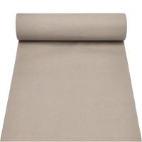 Chemin de table en tissu "ROYAL Collection" 24 m x 40 cm gris