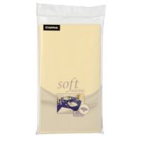 Nappe, aspect textile, non tissée "soft selection" 120 cm x 180 cm crème