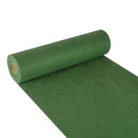 Chemin de table, aspect tissu, non tissé "soft selection" 24 m x 40 cm vert foncé
