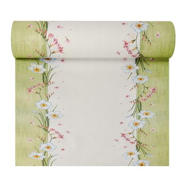 Chemin de table, aspect textile, Airlaid 24 m x 40 cm "Florentina"