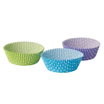 Moules en papier Ø 5 cm · 2,5 cm couleurs assorties "Dots"