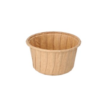 Moules "pure" 105 ml Ø 7 cm · 4 cm marron